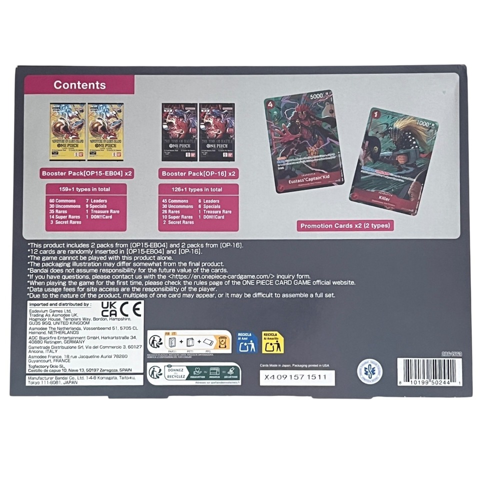 One Piece TCG Illustration Box Vol 7 & 8 Set Rayleigh Kid Killer English NEW - Picture 5 of 5